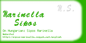 marinella sipos business card